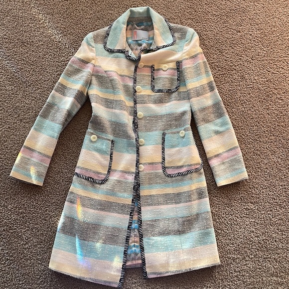 Missoni Jackets & Blazers - Missoni Linen Silk Blend Striped Trench Coat